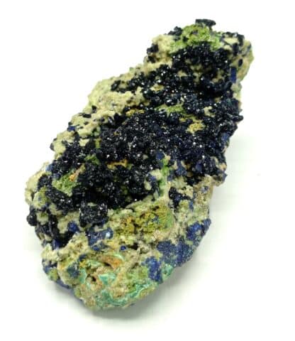 Azurite et Smithsonite, Tsumeb, Namibie.