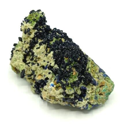 Azurite et Smithsonite, Tsumeb, Namibie.