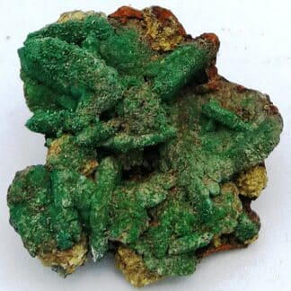 Bournonite, malachite, stibiconite, Le Loiras, Hérault.