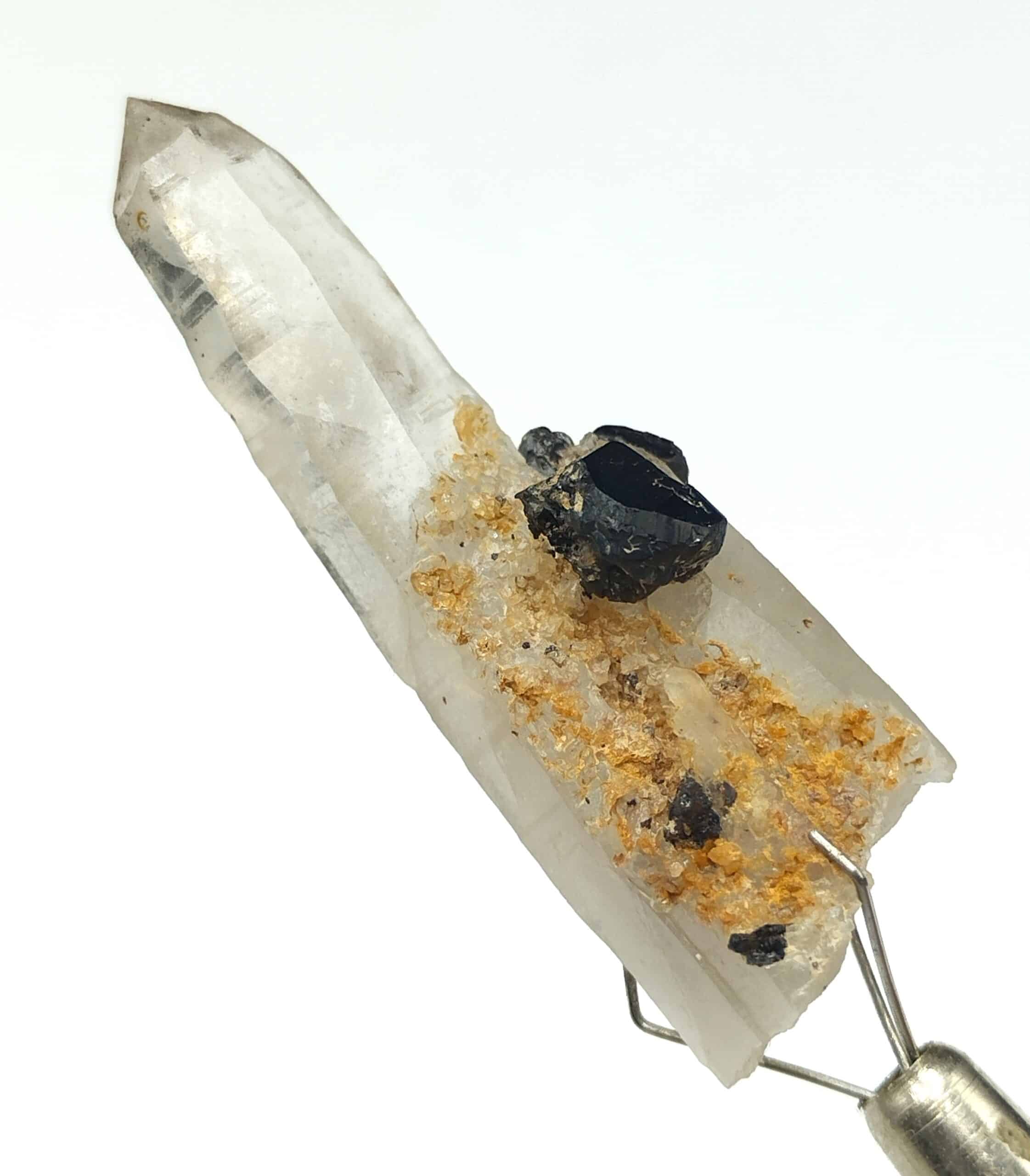 Cassitérite sur Quartz, Schlaggenwald, République Tchèque.