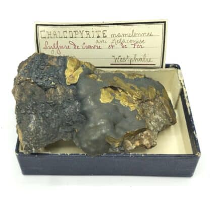 Chalcopyrite, Siegen, Westphalie, Allemagne.