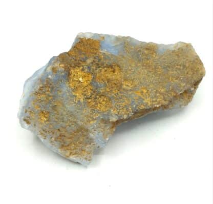 Calcédoine ps. Mélanophlogopite, Trestyan (Trestia), Roumanie.