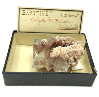 Barytine (Baryte) et Dolomite, Cumberland, Royaume-Uni.