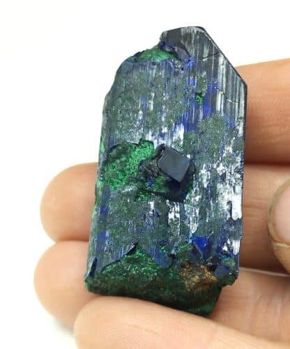 Azurite et Malachite, Puits XII, Touissit, Maroc.