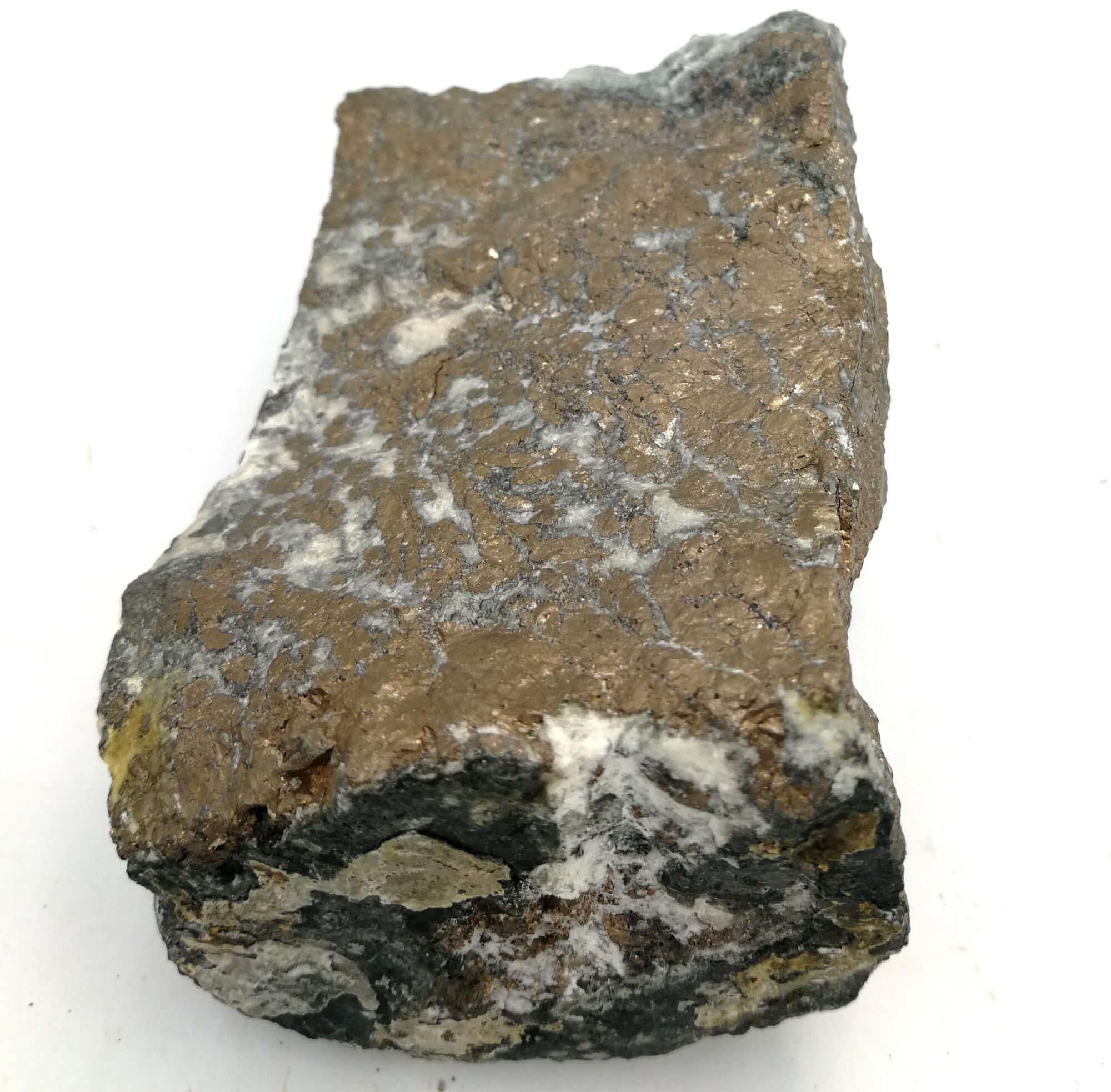Nickelite in calcite, cobalt, Ontario, Canada.