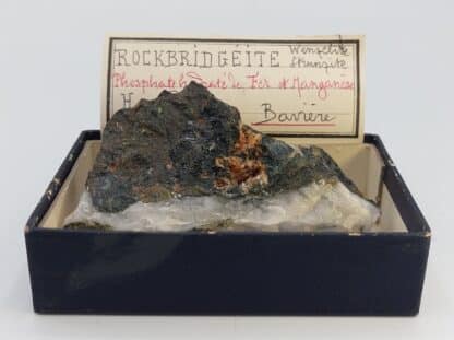 Rockbridgéite et Hureaulite, Hagendorf, Bavière.