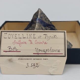 Covelline et Pyrite, Bor, Yougoslavie (Serbie).