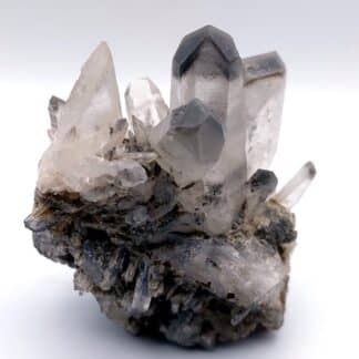 Quartz Carbon (mâcle de La Gardette), Val Vals, Grisons, Suisse.