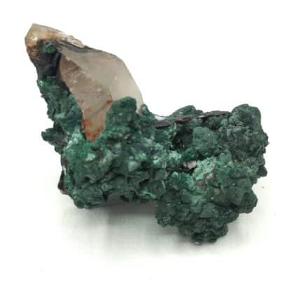 Cristaux de Malachite sur Quartz, Taroudant, Maroc.