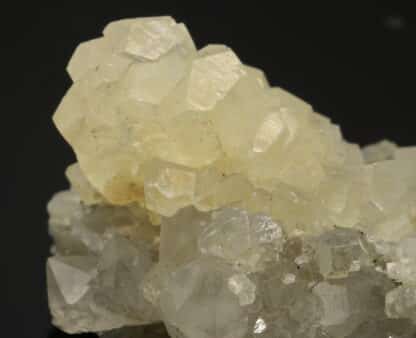 Calcite sur quartz, mine Saint-Jacques, Sainte-Marie-aux-Mines.