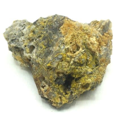 Mimétite, Pyromorphite et Césarolite, Villevieille, Pontgibaud, Puy-de-Dôme.