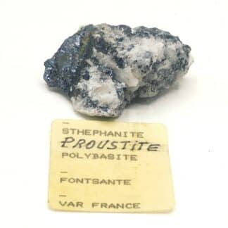 Proustite et Stephanite, Mine de Fontsante, Var.