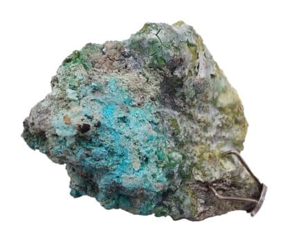 Tallingite, Stannite, Paratacamite, Botallackite et Varlammofite, Cligga Head, Cornwall, Royaume-Uni.