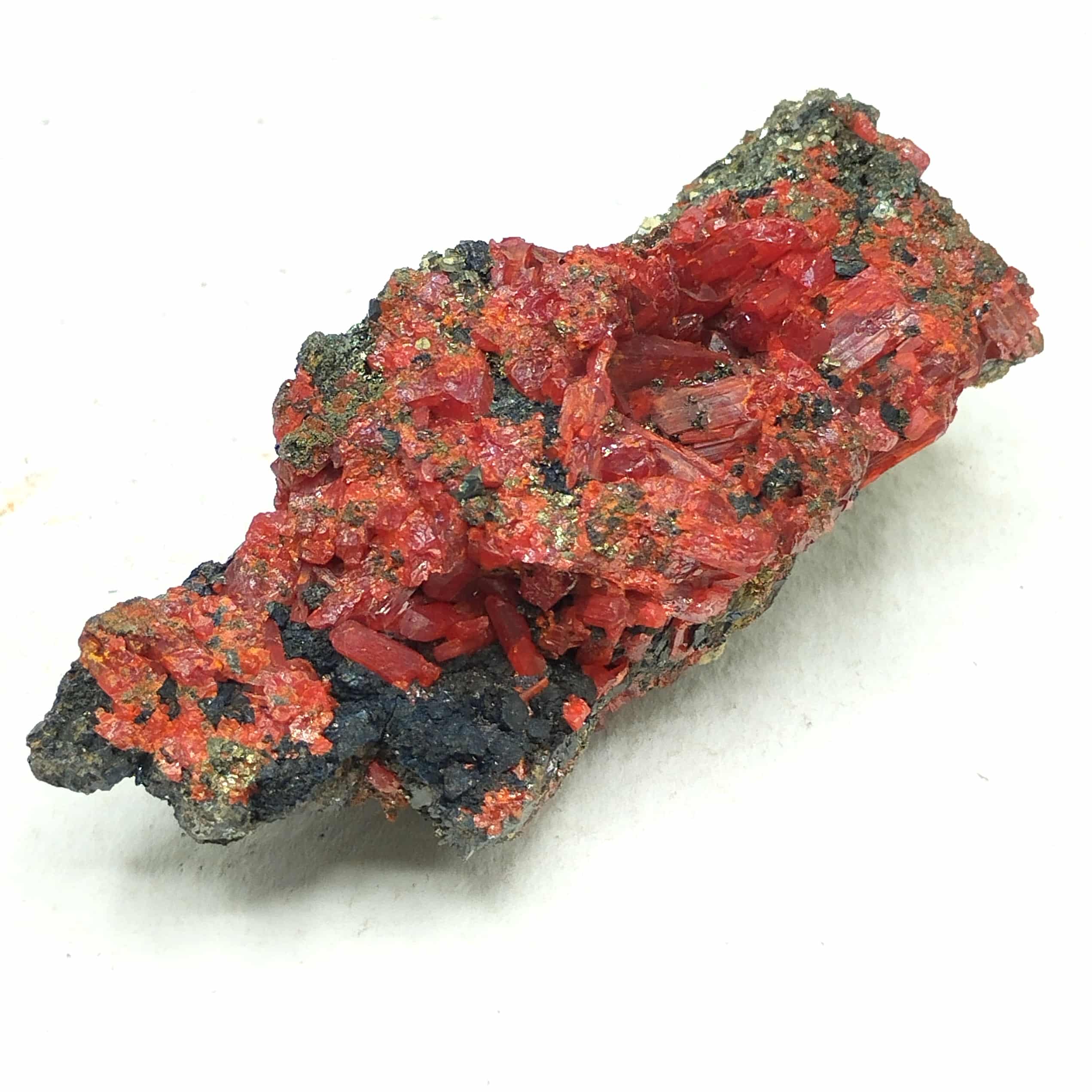 Réalgar, Dolomite & Pyrite, Baia Sprie, Roumanie.