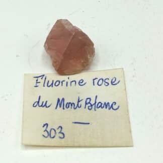 Fluorite (Fluorine) rose, Massif du Mont Blanc, Haute-Savoie.