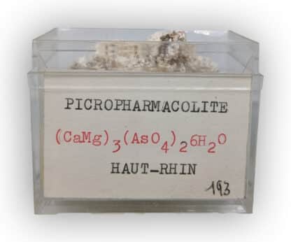 Picropharmacolite, Haut-Rhin.