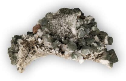 Titanite et Adulaire, Druntobel, Grisons, Suisse.