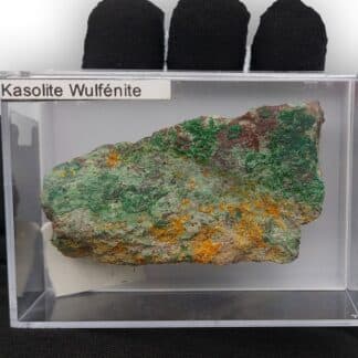 Kasolite, Wulfénite et Torbernite, Musonoi, Kolwezi, Katanga, Congo (RDC).