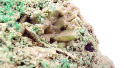 Grenat et Diopside, Jeffrey Mine, Asbestos, Québec, Canada.