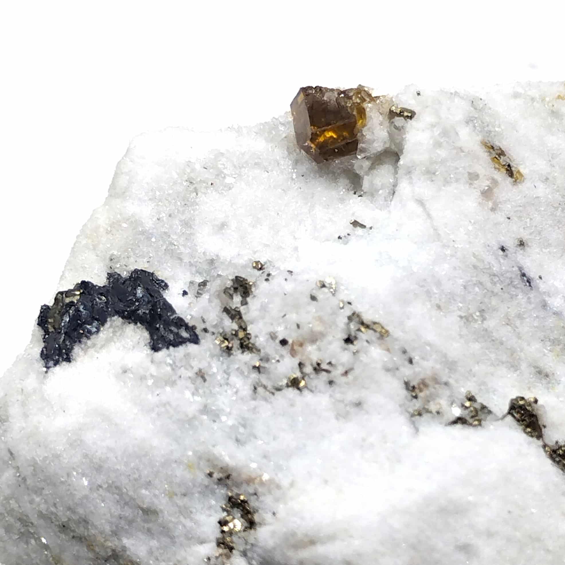 Sartorite, Blende & Pyrite, Lengenbach, Valais, Suisse.