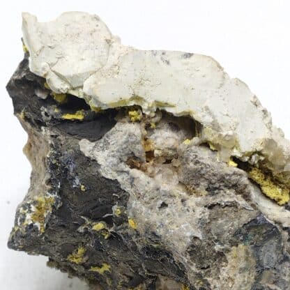 Phosphohedyphane, Pyromorphite, Galène, L’Argentolle, Saône-et-Loire.