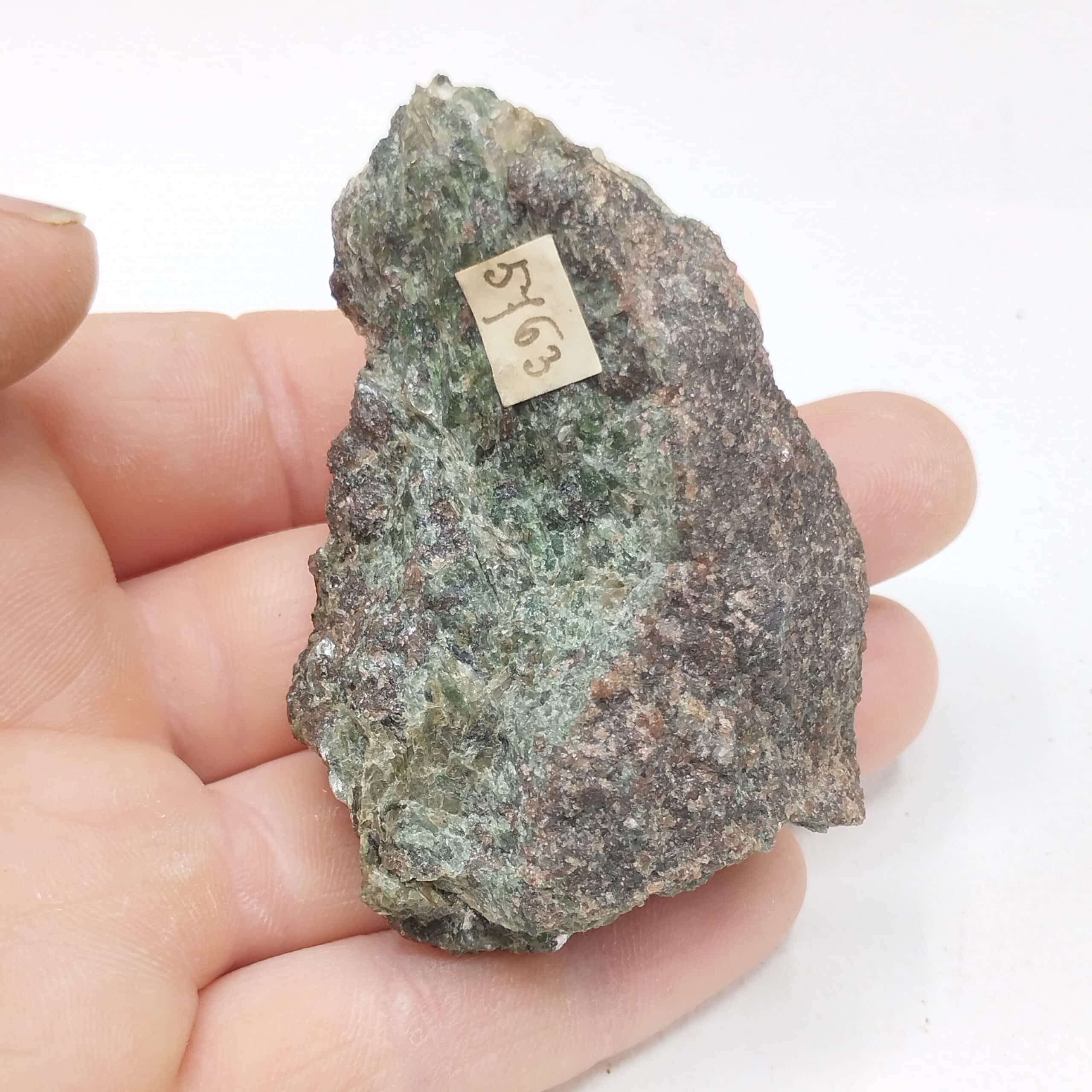 Omphazit (Omphacite), Fichtelgebirge, Bavière, Allemagne