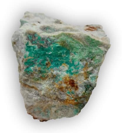 Cornwallite et Malachite, La Verrière, Les Ardillats, Rhône.