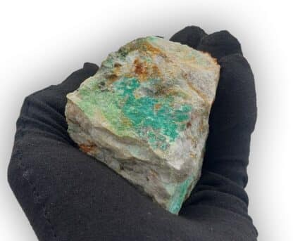 Cornwallite et Malachite, La Verrière, Les Ardillats, Rhône.