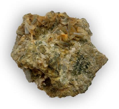 Prehnite var. Coupholite, Combe de la Selle, Saint-Christophe en Oisans, Isère.