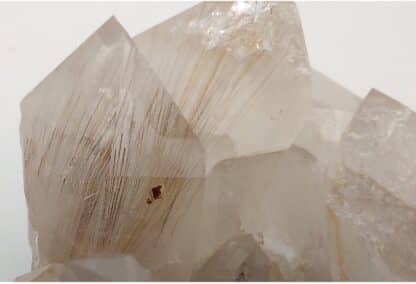 Quartz et Rutile, Col de Lukmanier, Grisons, Suisse.