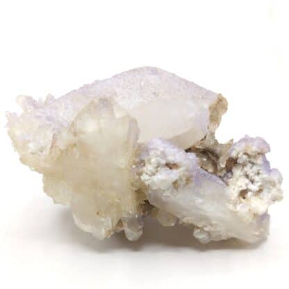 Fluorine (Fluorite) sur Quartz, Panasqueira, Portugal.