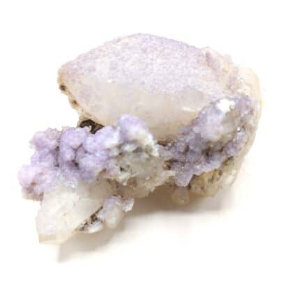 Fluorine (Fluorite) sur Quartz, Panasqueira, Portugal.