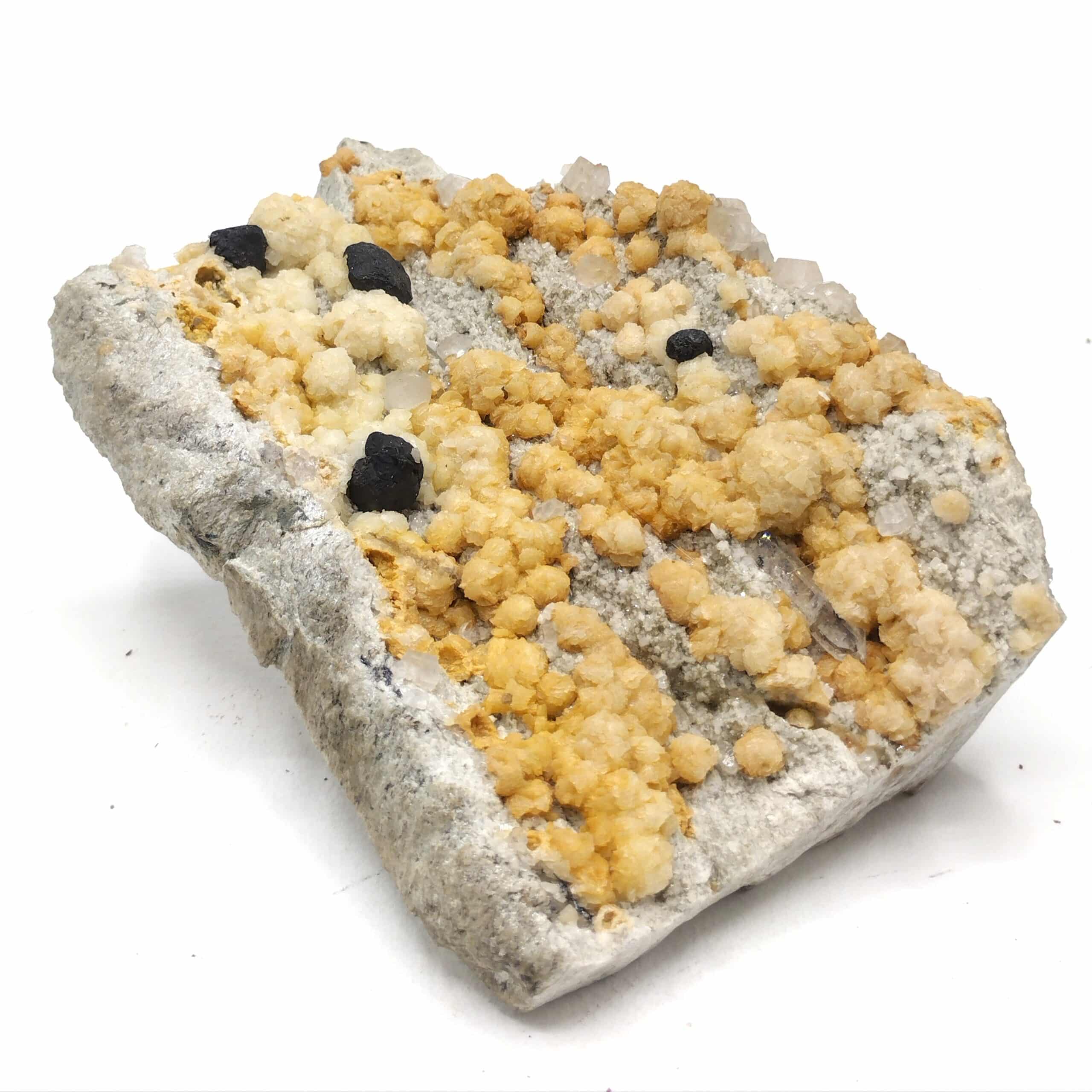 Sphalérite (Blende), Dolomite & Calcite, Obergesteln, Valais, Suisse.