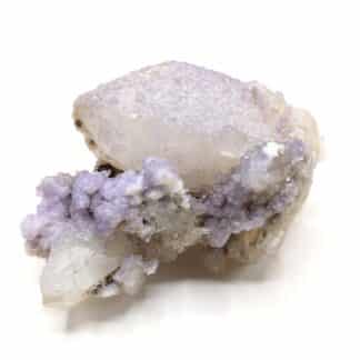 Fluorine (Fluorite) sur Quartz, Panasqueira, Portugal.