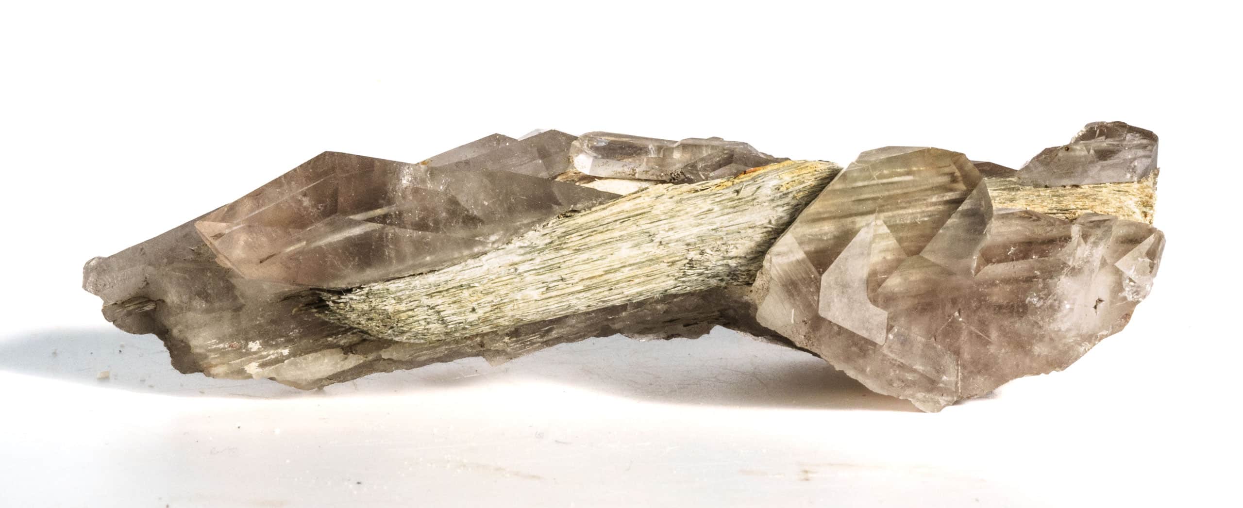 Quartz et Actinolite, Piquette, Barèges, Hautes-Pyrénées.