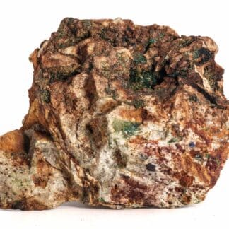 Olivénite, Malachite et Lampadite, Mine de Cap Garonne, Le Pradet, Var.