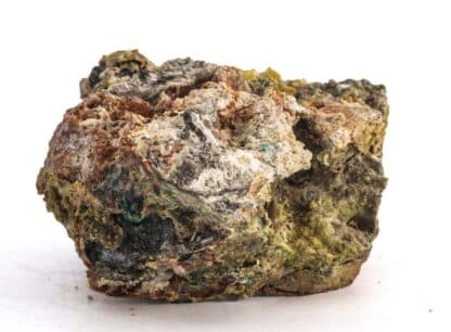 Pyromorphite ps. Cérusite, Cérusite et Galène, Sainte-Lucie, Saint-Léger-de-Peyre, Lozère.