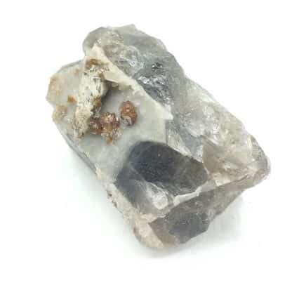 Scheelite sur Quartz fumé, Sauberg, Ehrenfriedersdorf, Saxe, Allemagne.