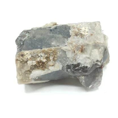 Scheelite sur Quartz fumé, Sauberg, Ehrenfriedersdorf, Saxe, Allemagne.