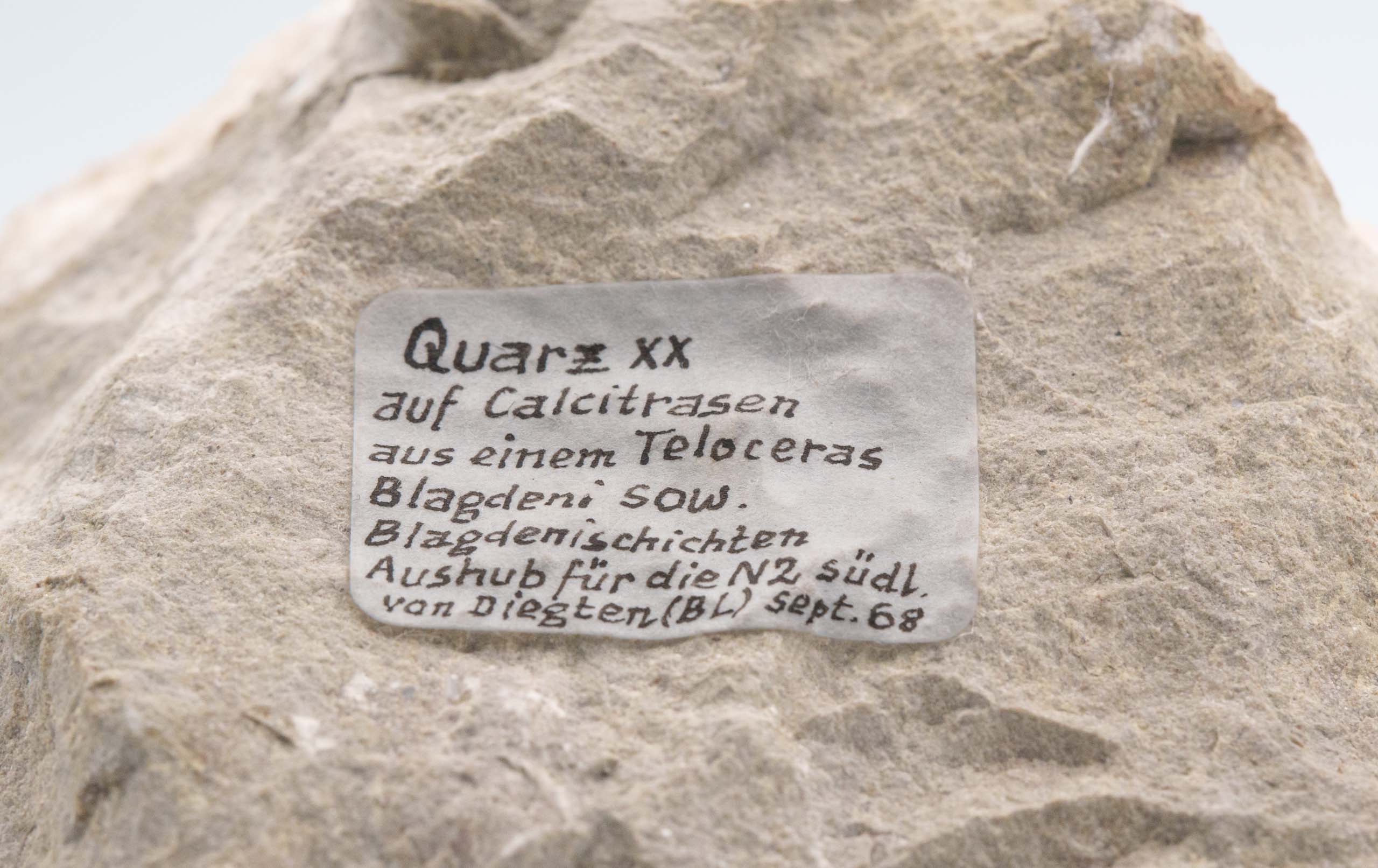 Quartz et Calcite, Diegten, Bâle, Suisse.