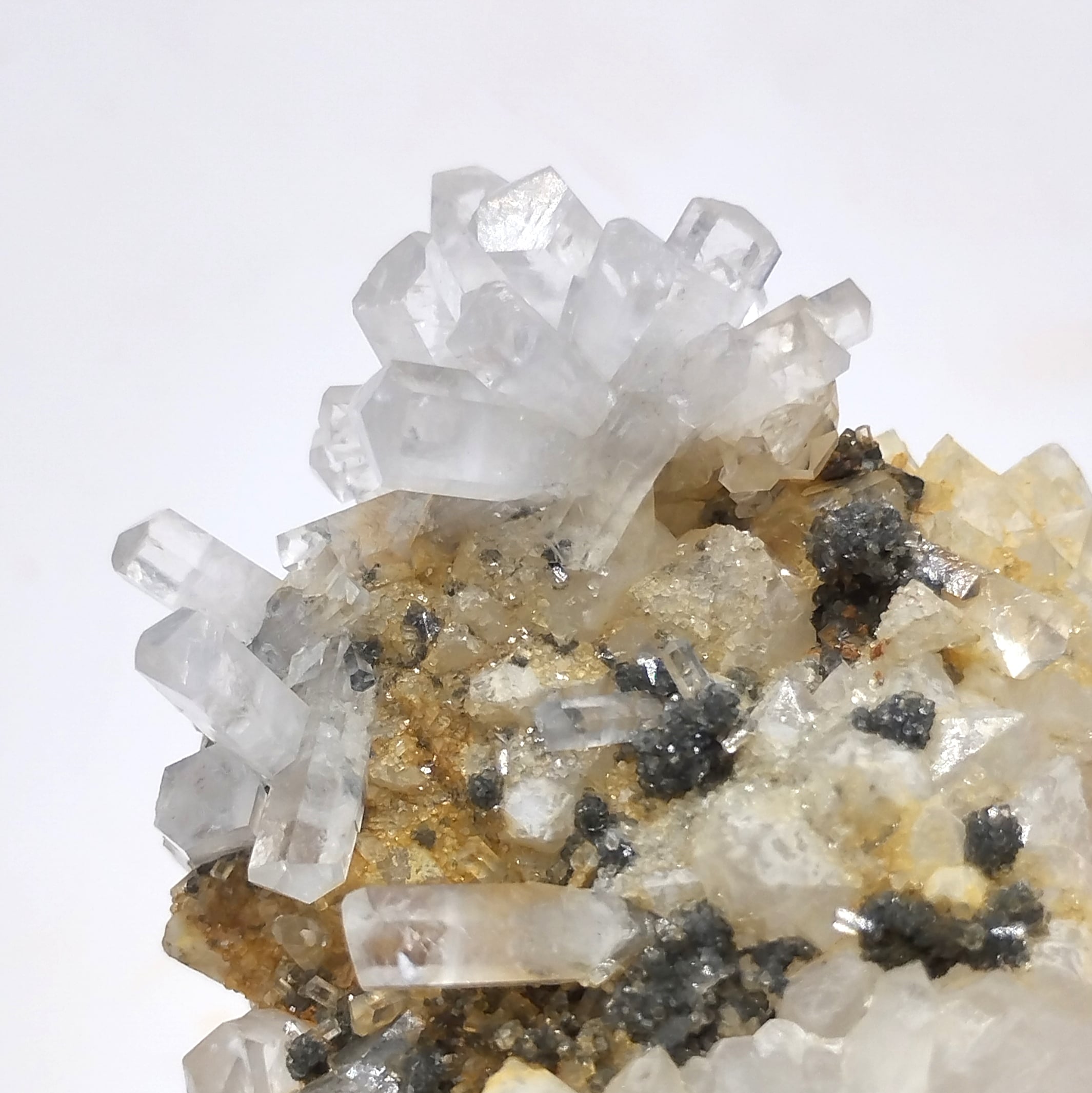 Calcite, Sidérite & Quartz, Mine Herja, Baia Mare, Roumanie.