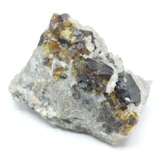 Blende (Sphalérite) & Quartz, Steinbach, Haut-Rhin.