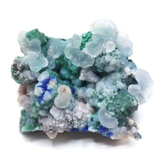 Smithsonite, Azurite & Malachite, Touissit, Maroc.