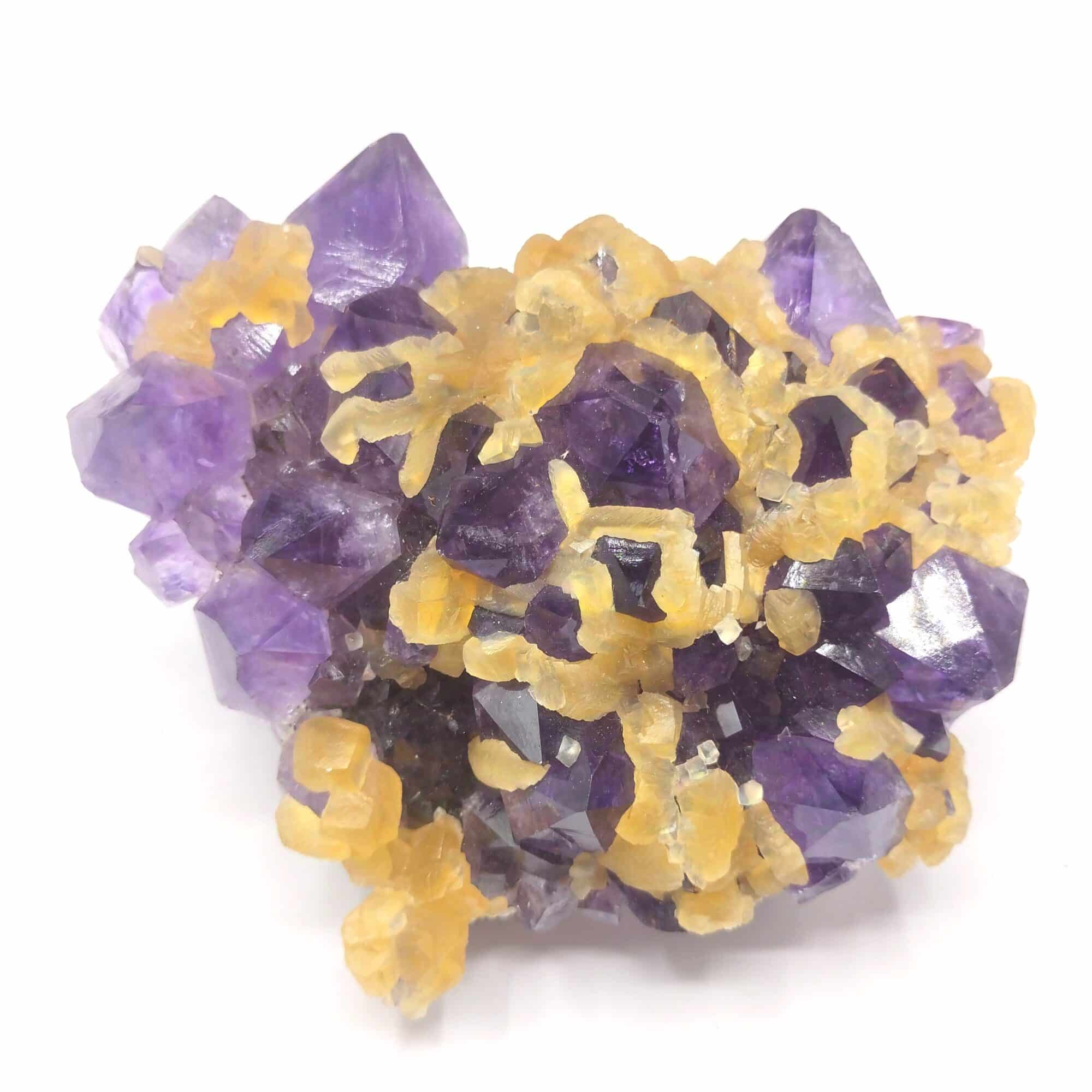 Amethyst (Quartz) & Calcite, Rio Grande do Sul, Uruguay.