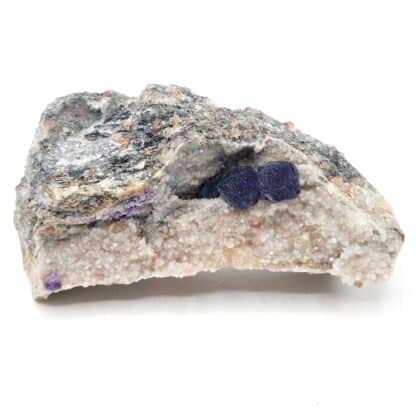 Fluorite violette, Buxières-les-Mines, Allier, Auvergne.