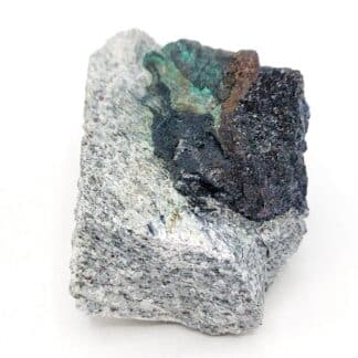 Bornite, Chrysocolle, mine du Clausis, Saint-Véran, Hautes-Alpes.