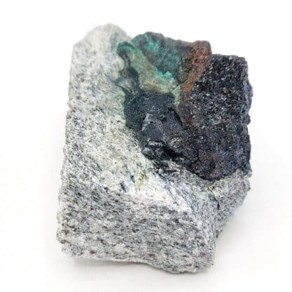 Bornite, Chrysocolle, mine du Clausis, Saint-Véran, Hautes-Alpes.