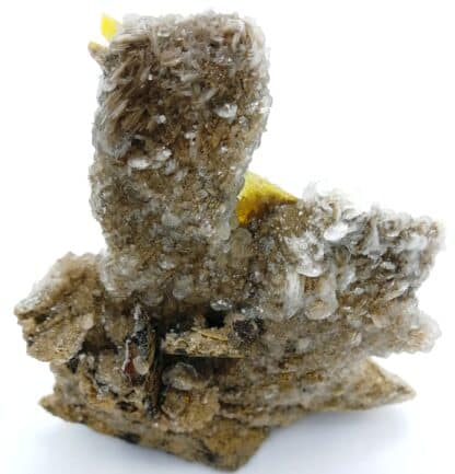 Calcite, wulfénite, Arizona, U.S.A.