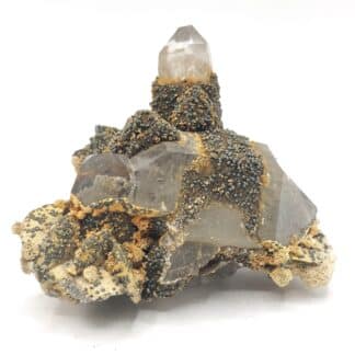 Quartz, Sidérite, Pyrite, Mines de Panasqueira, Portugal.