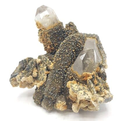 Quartz, Sidérite, Pyrite, Mines de Panasqueira, Portugal.